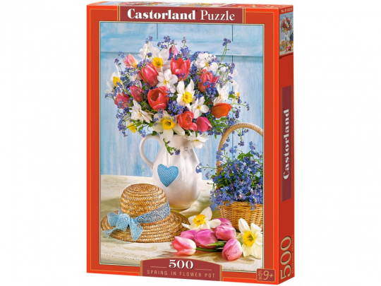 Пазл Castorland Весна в цветочной вазе, 500 элементов Фото