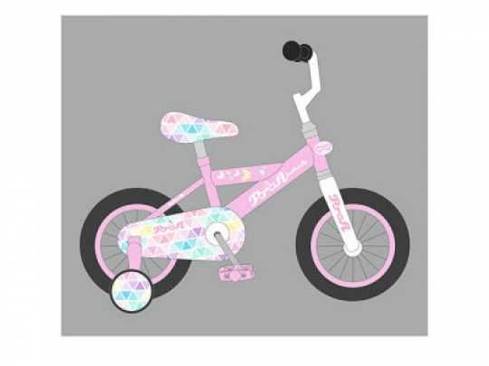 Велосипед детский PROF1 16д. L16131 (1шт) Butterfly 2,розовый, звонок,доп.колеса Фото