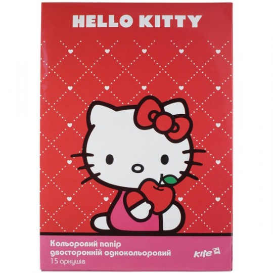 Бумага цветная двусторонняя А4 Hello Kitty Фото