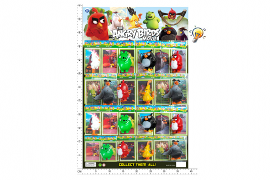 Герои ANGRY BIRDS HT16206 (48уп по 16шт/2) , светящиеся , отрывные на планшетке Фото