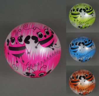 Мяч детский резиновый 4 цвета, 60гр 4 шт. в сетке /100/400/