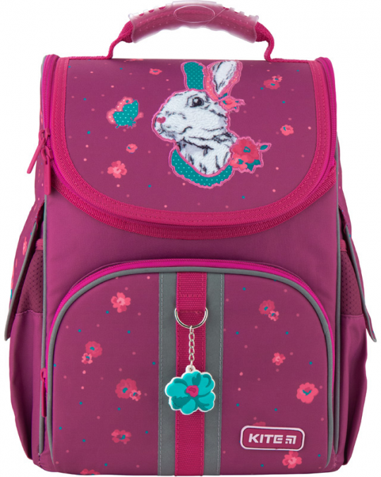 Рюкзак школьный каркасный Kite Education Bunny для девочек 950 г 35х25х13 см 11.5 л Бордовый (K20-501S-7) Фото