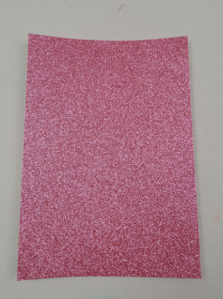 Кольорова ЕВА піна з гліттером (Фоаміран)А4,GL-EVA-1-ADH-006,21х29,7см,1,6 мм 5аркуш.рожевий