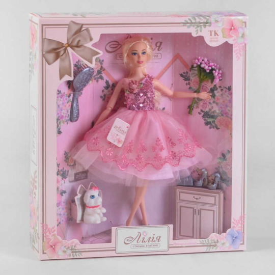 Кукла TK - 10091 (36/2) “TK Group”, “Цветочная принцесса”, питомец, аксессуары, в коробке Фото