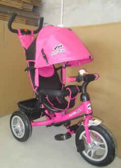 Розовый детский трехколесный велосипед TR17015