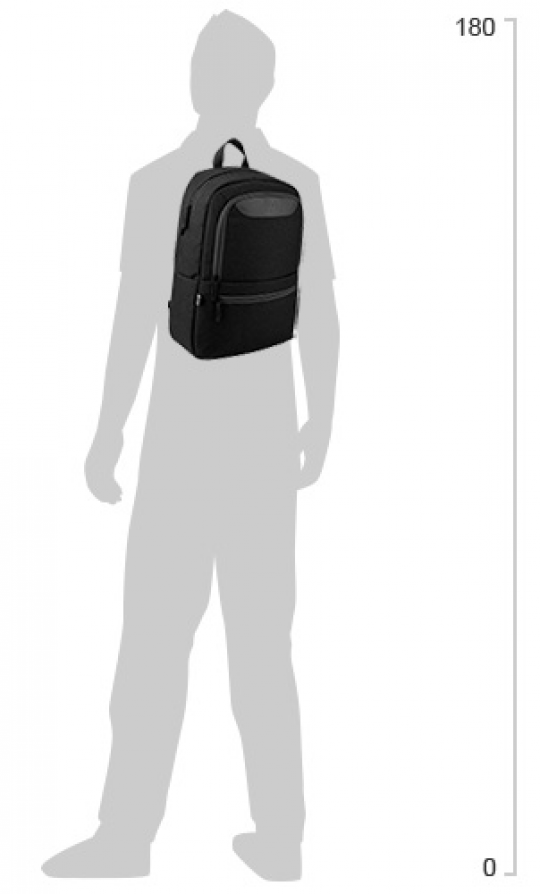 Рюкзак для города GoPack Сity унисекс 520 г 43.5 х 30 х 11 см 16.5 л Черный (GO20-119L-2) Фото