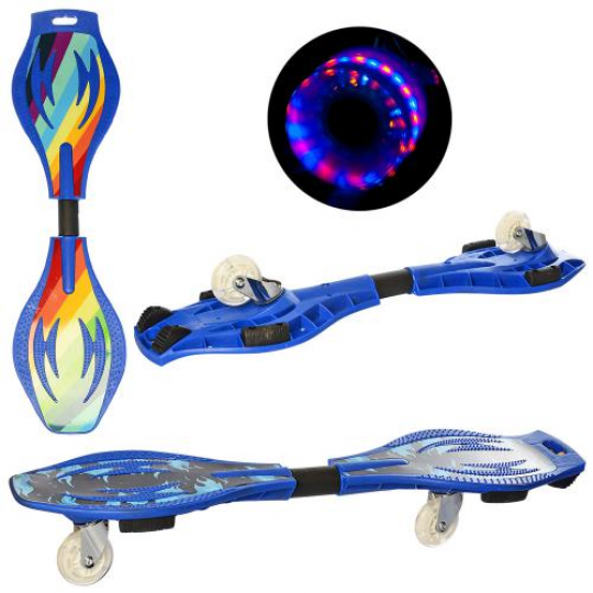 Скейт рипстик 84-22см, платформа 2шт, 38см, 2 колеса PU 78мм-свет, 2 вида, макс.нагруз 60кг (4шт) Фото