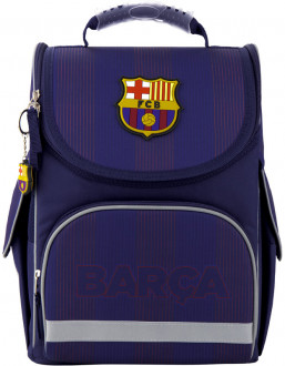 Рюкзак школьный каркасный Kite Education FC Barcelona для мальчиков 950 г 35х25х13 см 11.5 л Темно-синий (BC20-501S)