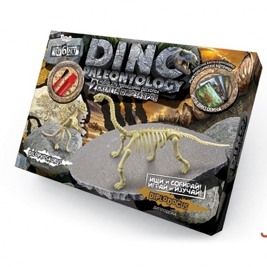 Набор раскопки динозавра DINO PALEONTOLOGY Дилофозавр и Диплодок Фото