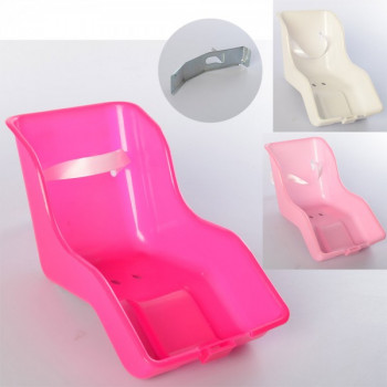 Сиденье для куклы AS1905 (1шт) универсальное,пластик,размер23-15,5-32см, крепление(металл),розовый