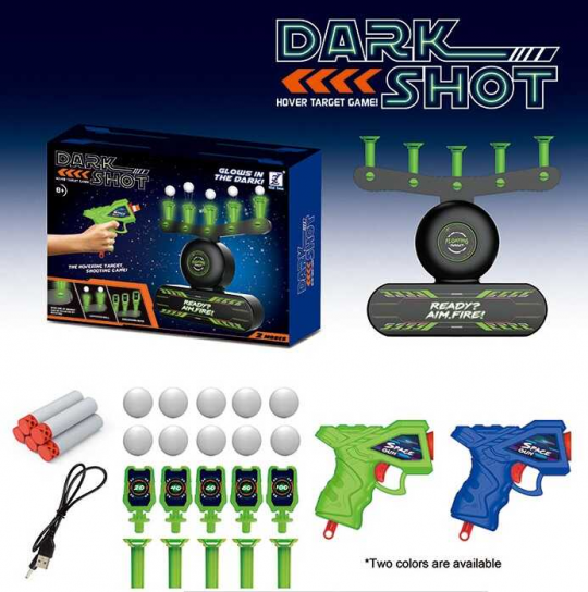 Воздушный тир Dark Shot типа Hover Shot 1 пистолет, 2 вида мишеней, USB Фото