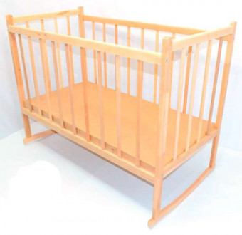Кроватка-качалка деревянная №2