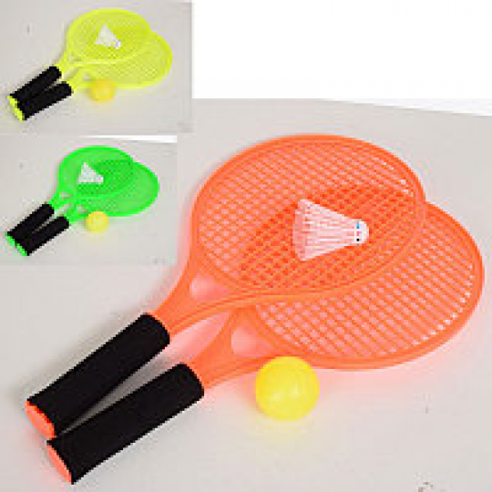 Теннис набор 2 ракетки+мяч+волан m2016-1 в пакете Фото