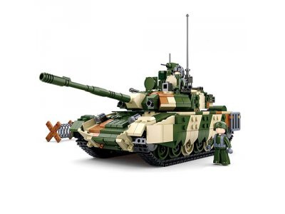 Конструктор SLUBAN M38-B0756  танк, фигурки, 758дет, в кор-ке, 52-33,5-7см