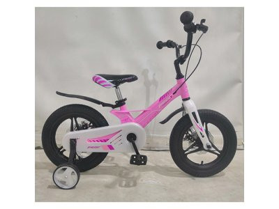 Велосипед детский PROF1 14д. LMG14232 (1шт) Hunter,магнез.рама,вилка,кол.,диск.торм,розов,зв,доп.ко