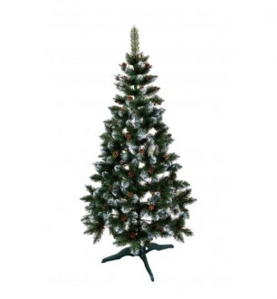 Ялинка Різдвяна (Елітна), зелена  + шишка+ калина біла, 150 см. (елка.сосна)