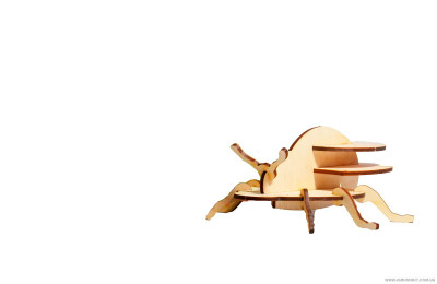 Конструктор деревянный 3D &quot;Божья коровка&quot;, в пленке, произ-во Украина, ТМ Стратег (10шт)