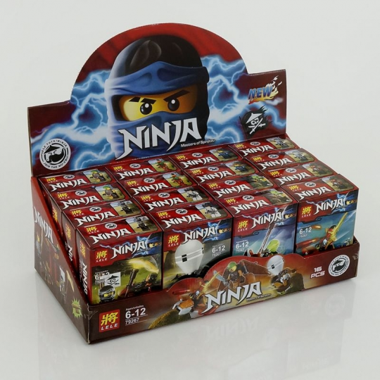 Конструктор &quot;Ninja&quot; (коробка 16шт) 8 видов /480-2/ Фото