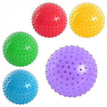 Мяч массажный MS0664 6 дюйма 6 цветов, 45 г.