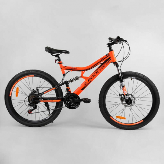 Велосипед Спортивный CORSO «Rock-Pro» 26&quot; дюймов 27779 (1) рама металлическая, SunRun 21 скорость, собран на 75% Фото