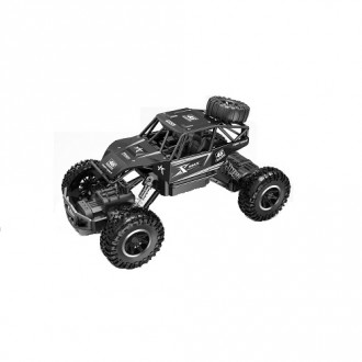 Автомобиль OFF-ROAD CRAWLER на р/у – ROCK SPORT (черный, аккум. 3,6V, метал. корпус, 1:20)