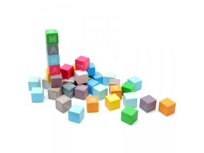 Кубики цветные с буквами ВП 022/2 Вінні Пух