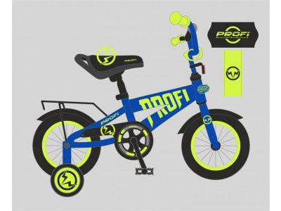 Велосипед детский PROF1 20д. T20175 (1шт) Flash, синий,звонок,подножка
