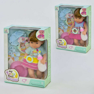 Кукла функциональная 98001 (24) с аксессуарами, звук, 2 вида, в коробке