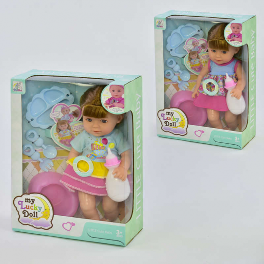 Кукла функциональная 98001 (24) с аксессуарами, звук, 2 вида, в коробке Фото