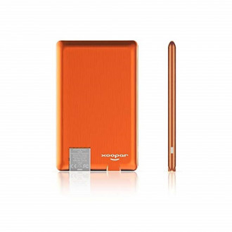 Внешн. порт.аккум. Батарея XOOPAR - POWER CARD(Li-Pol,1300мА*ч,оранж,microUSB/USB-каб, LED)