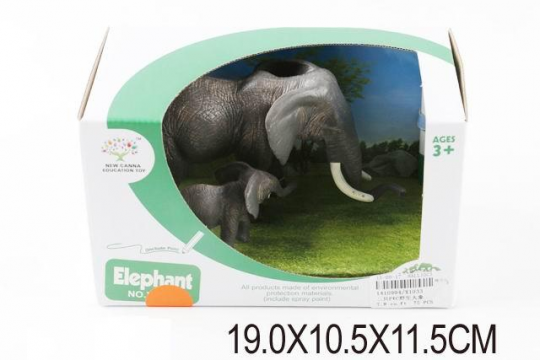 Животные X1033(72шт/2) Слоны, 2 шт в кор.19*10, 5*11, 5см Фото
