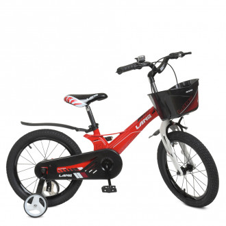 Велосипед детский 18д.WLN1850D-3N (1шт) Hunter,SKD 85,магниев.рама,красный,зв,корзина отдельно,доп.к