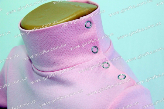 Гольф детский розовый с кнопками и декором Фото