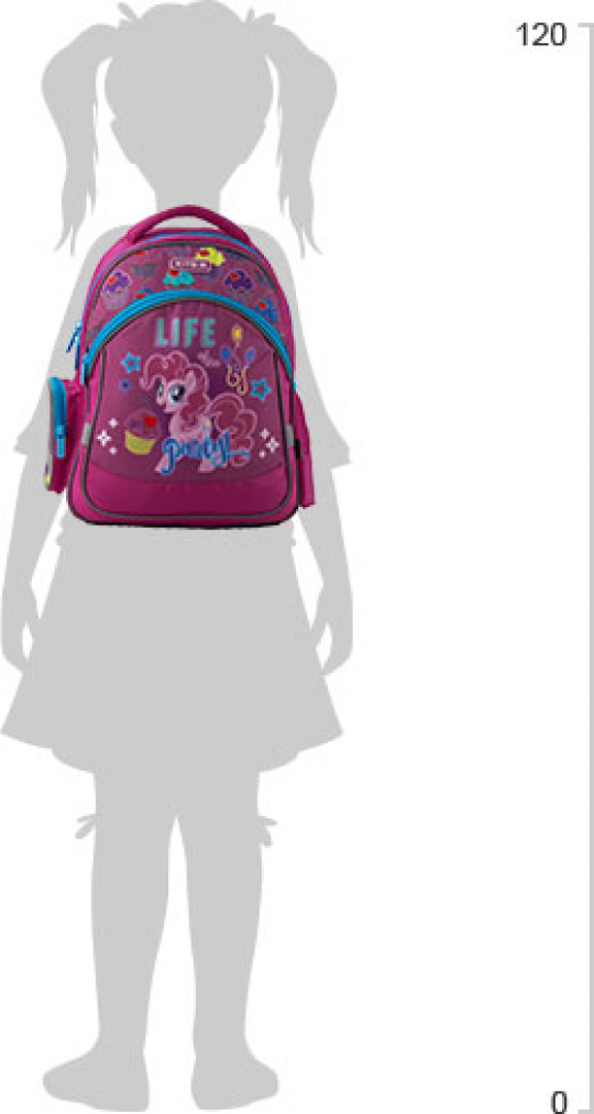 Рюкзак школьный Kite Education My Little Pony 37.5х29х13 см 11.5 л Розовый (LP19-521S) Фото