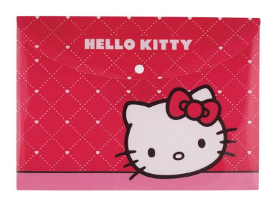 Папка на кнопке, А4 Hello Kitty /12/480/960/