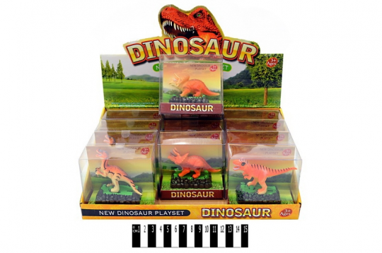 Динозавр 3 вида в кор. 9,5*4,5*9 см. /480/ Фото