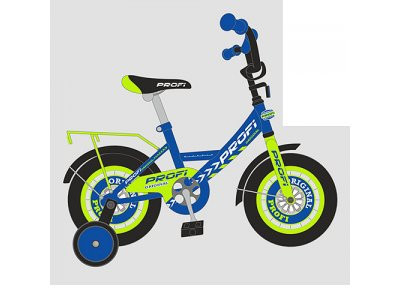 Велосипед детский PROF1 14д. Y1441 (1шт) Original boy,синий,звонок,доп.колеса