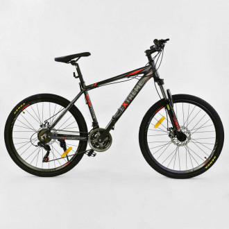 Велосипед Спортивный CORSO 26&quot;дюймов JYT 005 - 2877 BLACK EXTREME (1) Алюминий, 21 скорость