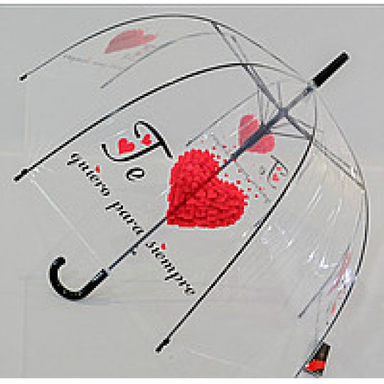 Зонт прозрачный купольный подростковый Фото