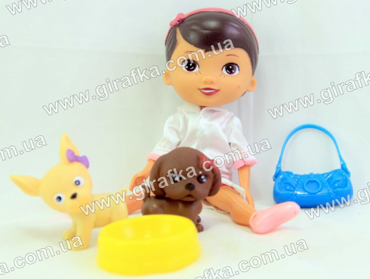 Кукла доктор Плюшева с животными и аксессуарами Фото