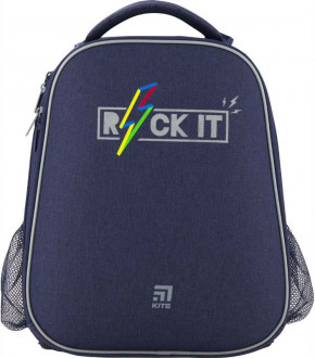 Рюкзак школьный каркасный Kite Education Rock it для мальчиков 1000 г 38 x 29 x 16 см 35 л Темно-синий (K20-531M-2)