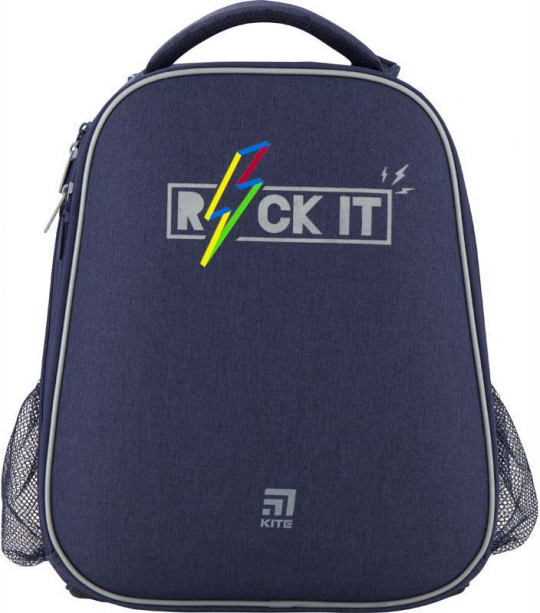 Рюкзак школьный каркасный Kite Education Rock it для мальчиков 1000 г 38 x 29 x 16 см 35 л Темно-синий (K20-531M-2) Фото