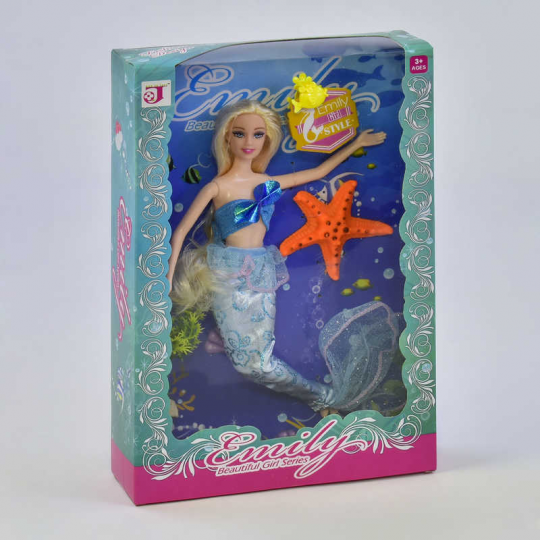 Кукла-русалка QJ 058 А (60) с аксессуарами, в коробке Фото