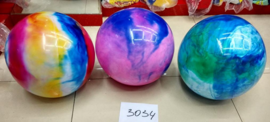 Мяч резиновый 3034 (200шт) 15'' 160 грамм, микс цветов Фото