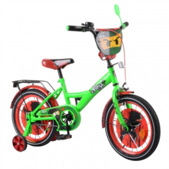 Велосипед TILLY Ninja 16&quot; T-216216 green + red /1/ Фото