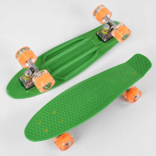 Скейт Пенни борд Best Board, доска=55см, колёса PU со светом, диаметр 6см /8/ Фото