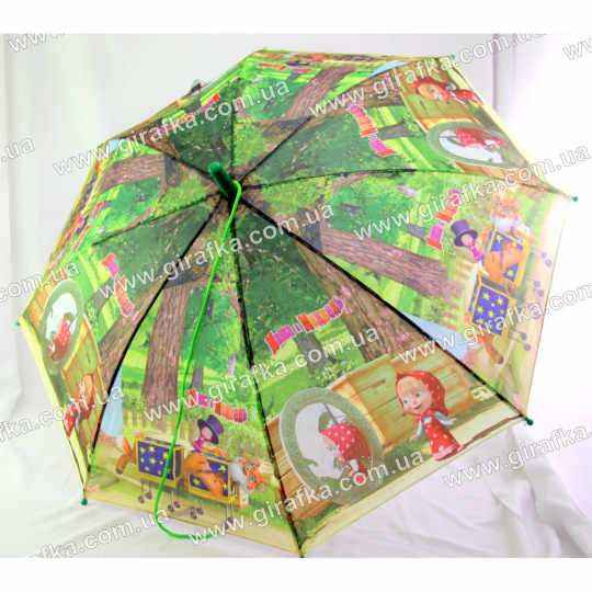 Зонт Маша и Медведь B-40 зеленый Фото