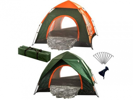 Палатка туристическая двойная 2*2*1.35м J01228 (10шт) Фото