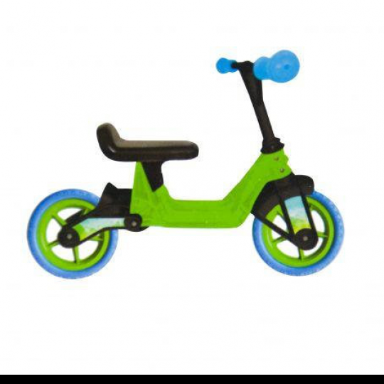 Bелобег 10&quot; eva колеса голубые, зеленая рама cosmo bike) Фото