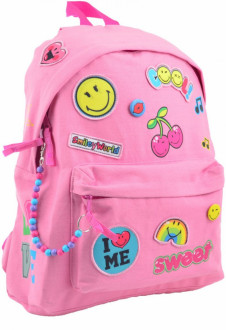 Подростковый рюкзак YES TEEN 32х41х14 см 17 л для девочек ST-32 Smiley World (555547)